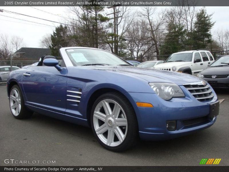 Aero Blue Pearlcoat / Dark Slate Grey/Medium Slate Grey 2005 Chrysler Crossfire Limited Roadster