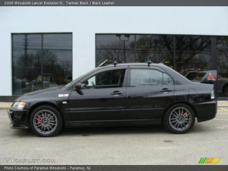 Tarmac Black / Black Leather 2006 Mitsubishi Lancer Evolution IX