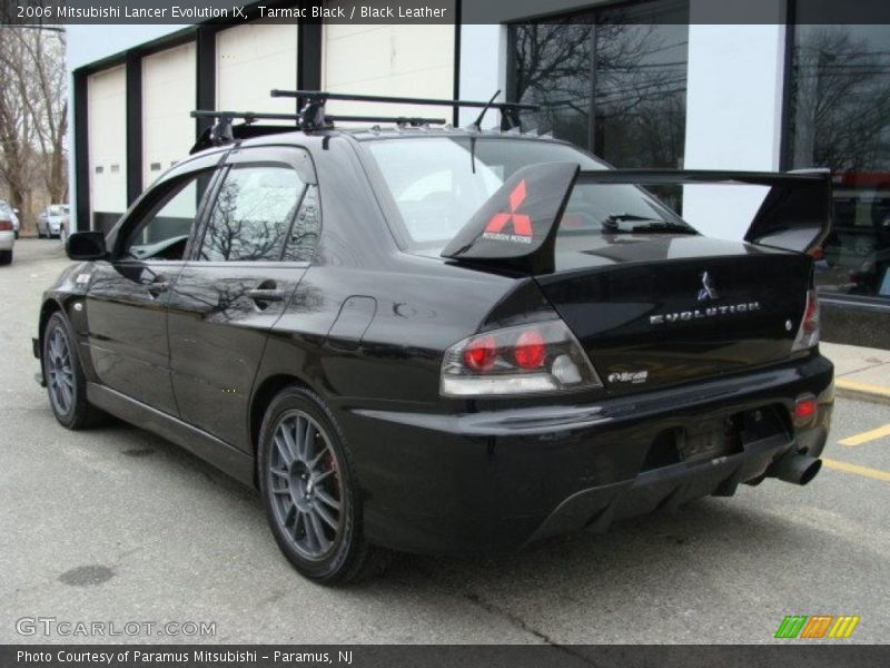 Tarmac Black / Black Leather 2006 Mitsubishi Lancer Evolution IX