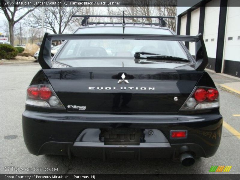 Tarmac Black / Black Leather 2006 Mitsubishi Lancer Evolution IX