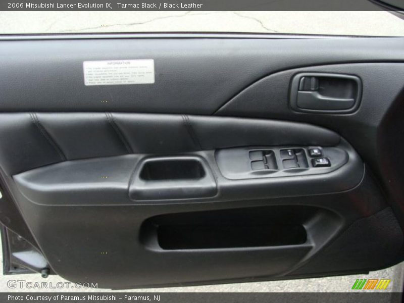 Tarmac Black / Black Leather 2006 Mitsubishi Lancer Evolution IX