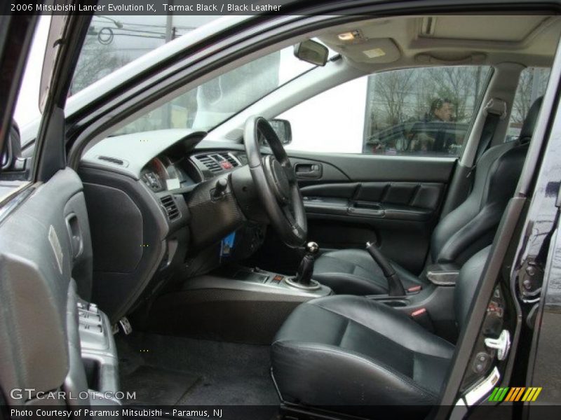 Tarmac Black / Black Leather 2006 Mitsubishi Lancer Evolution IX