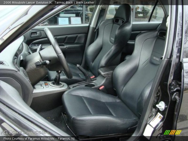Tarmac Black / Black Leather 2006 Mitsubishi Lancer Evolution IX