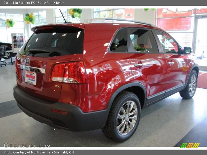 Spicy Red / Beige 2011 Kia Sorento EX