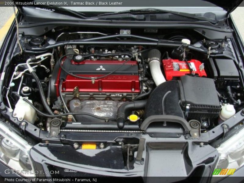Tarmac Black / Black Leather 2006 Mitsubishi Lancer Evolution IX