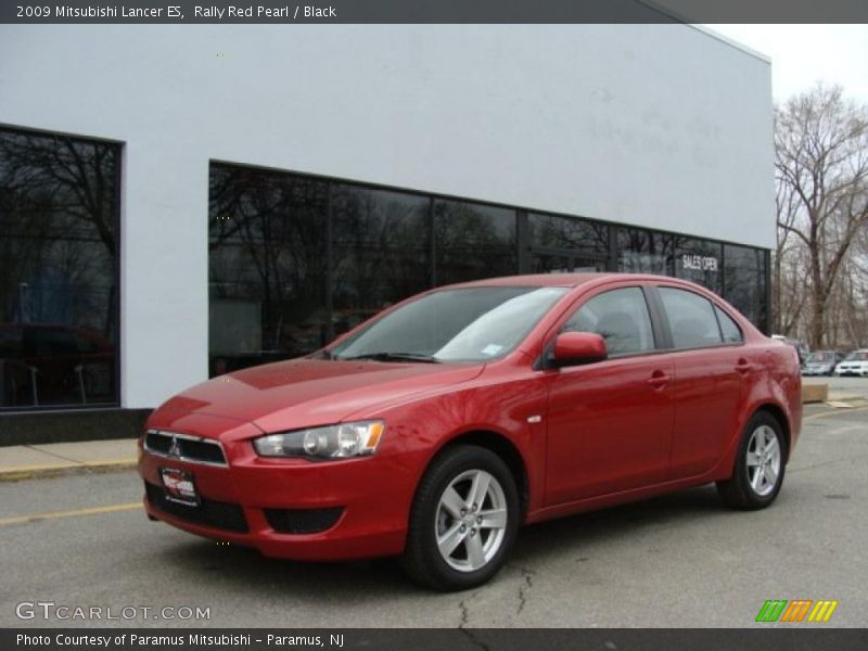 Rally Red Pearl / Black 2009 Mitsubishi Lancer ES