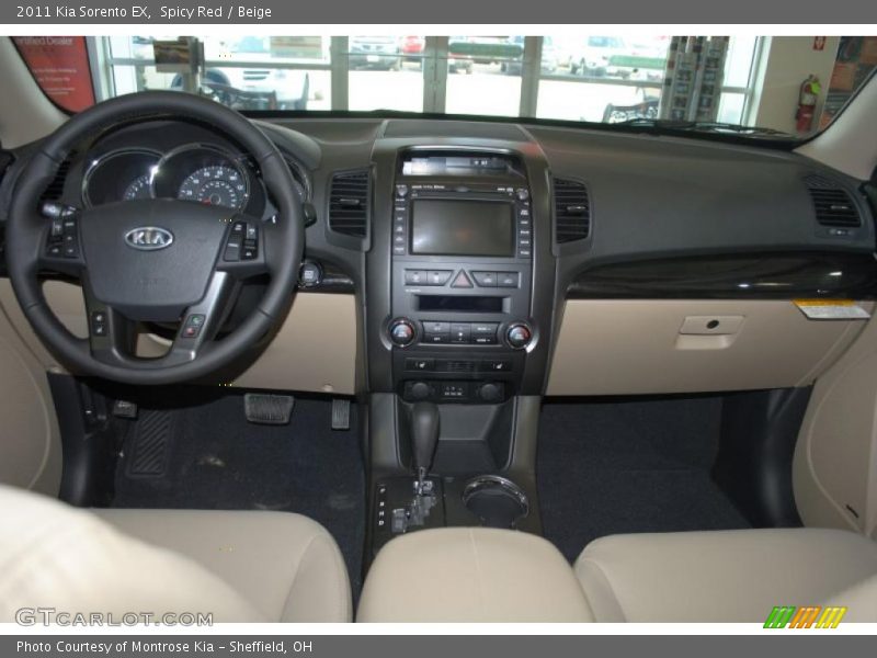 Spicy Red / Beige 2011 Kia Sorento EX