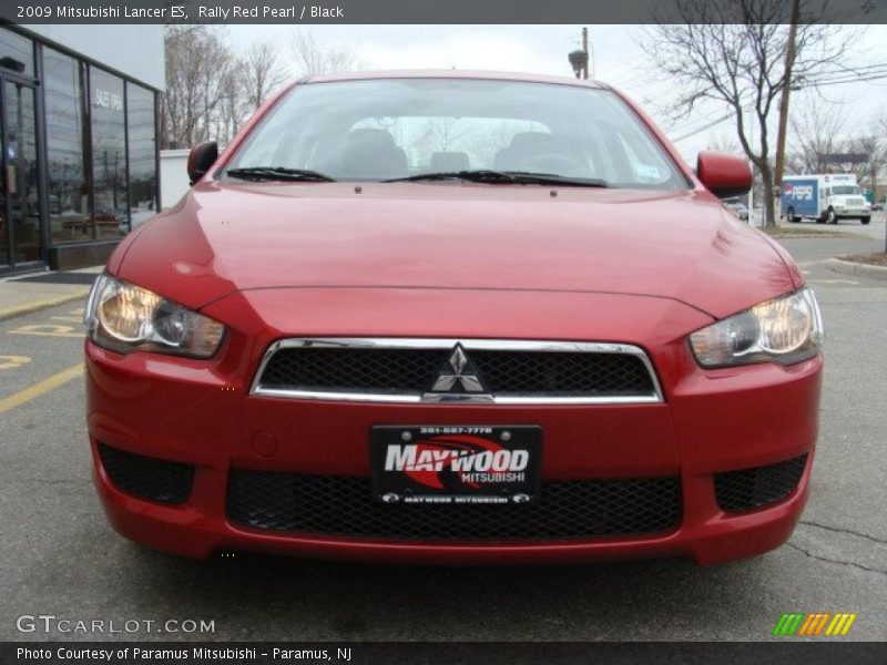 Rally Red Pearl / Black 2009 Mitsubishi Lancer ES
