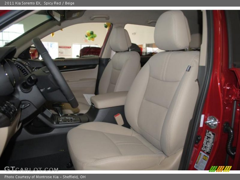 Spicy Red / Beige 2011 Kia Sorento EX