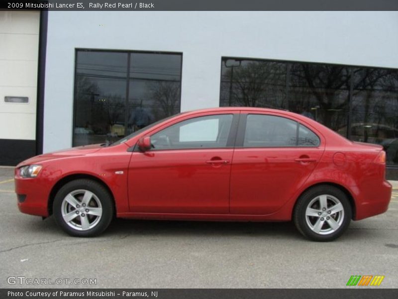 Rally Red Pearl / Black 2009 Mitsubishi Lancer ES