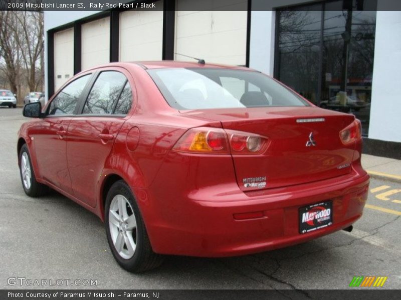 Rally Red Pearl / Black 2009 Mitsubishi Lancer ES