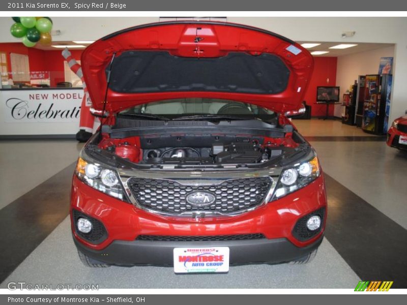 Spicy Red / Beige 2011 Kia Sorento EX