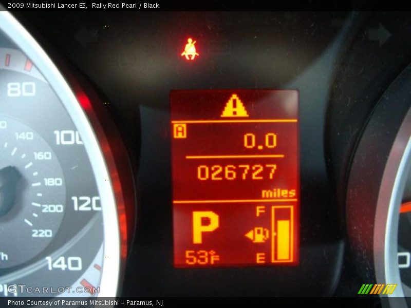 Rally Red Pearl / Black 2009 Mitsubishi Lancer ES