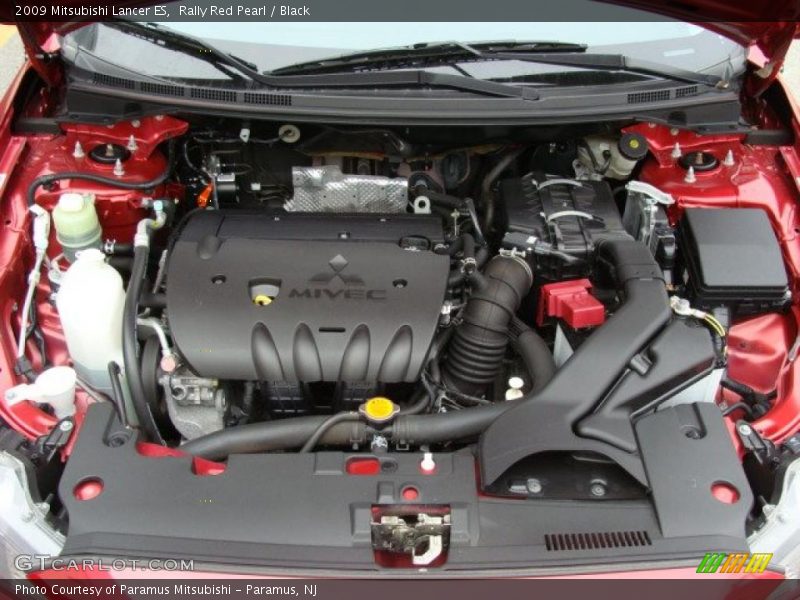 Rally Red Pearl / Black 2009 Mitsubishi Lancer ES