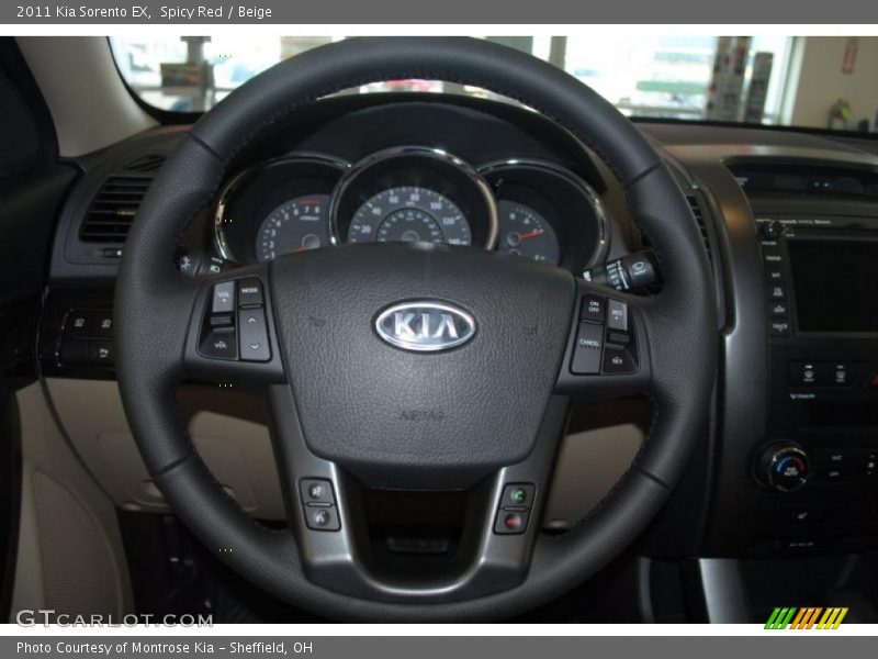 Spicy Red / Beige 2011 Kia Sorento EX