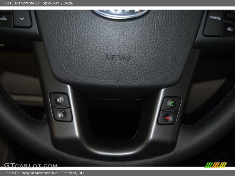 Spicy Red / Beige 2011 Kia Sorento EX