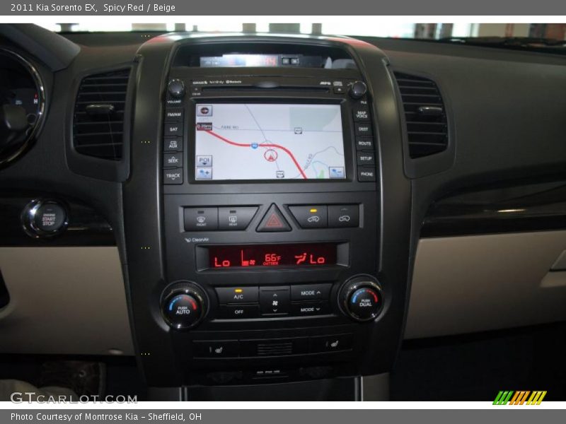 Spicy Red / Beige 2011 Kia Sorento EX