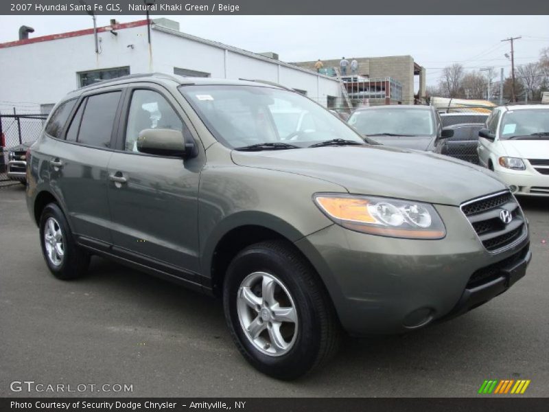 Natural Khaki Green / Beige 2007 Hyundai Santa Fe GLS