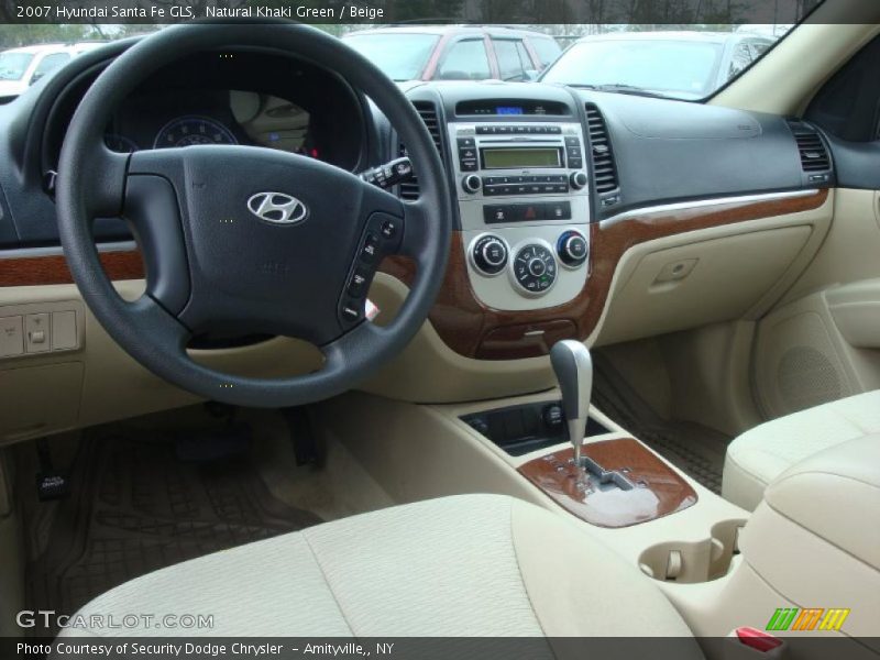Natural Khaki Green / Beige 2007 Hyundai Santa Fe GLS