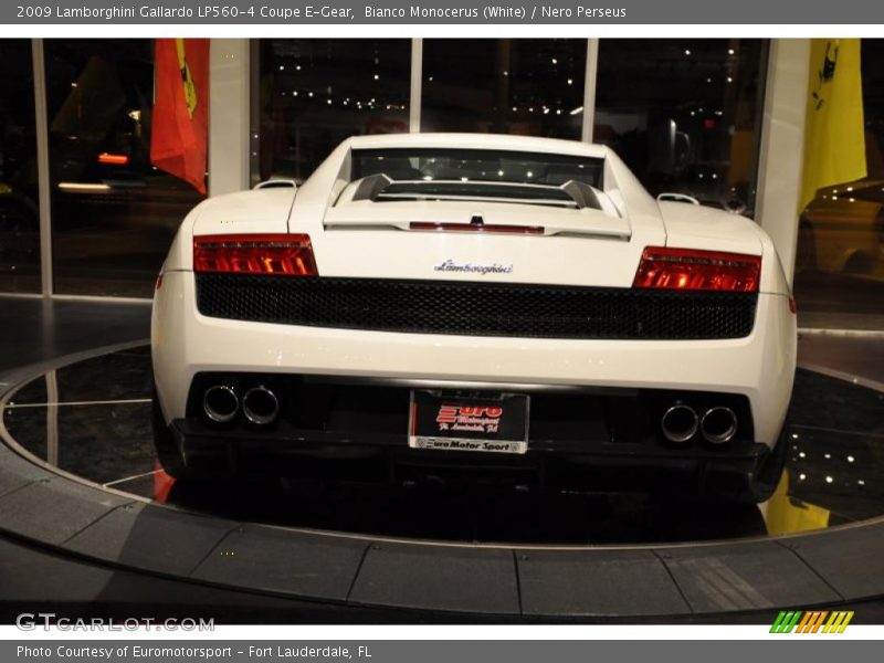 Bianco Monocerus (White) / Nero Perseus 2009 Lamborghini Gallardo LP560-4 Coupe E-Gear