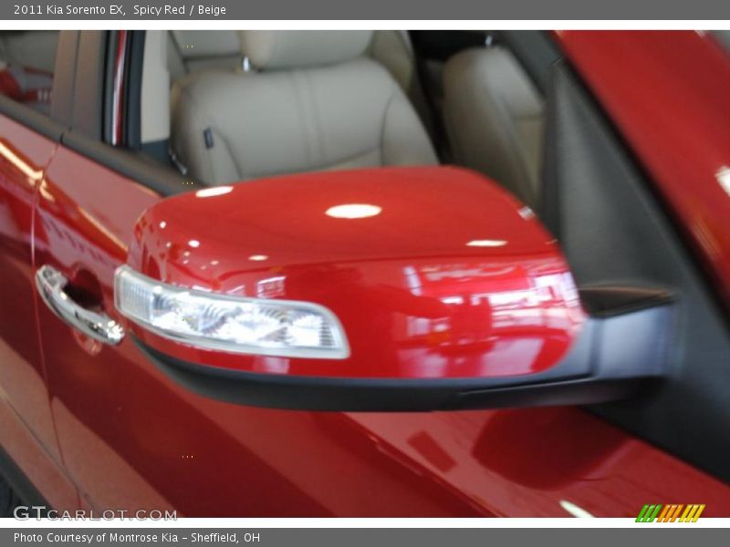 Spicy Red / Beige 2011 Kia Sorento EX