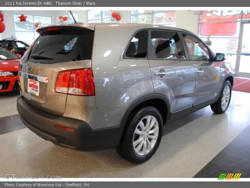 Titanium Silver / Black 2011 Kia Sorento EX AWD