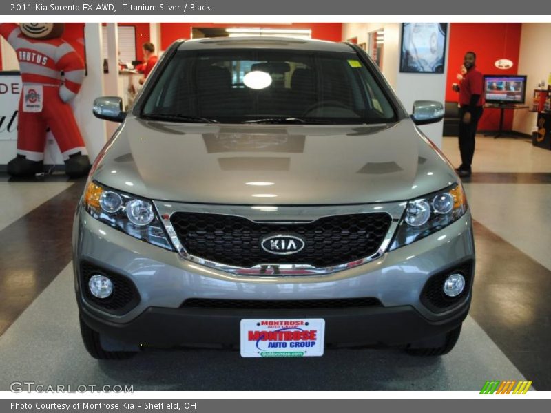 Titanium Silver / Black 2011 Kia Sorento EX AWD