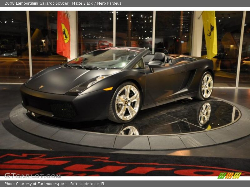 Matte Black / Nero Perseus 2008 Lamborghini Gallardo Spyder