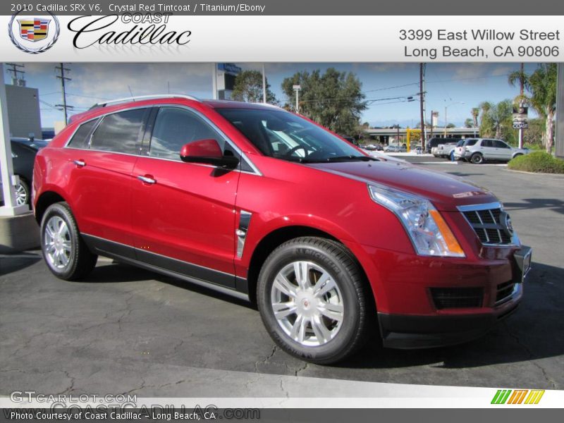 Crystal Red Tintcoat / Titanium/Ebony 2010 Cadillac SRX V6