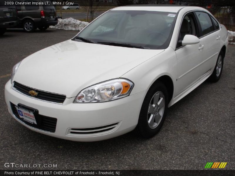 White / Gray 2009 Chevrolet Impala LT