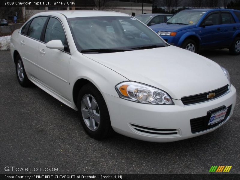 White / Gray 2009 Chevrolet Impala LT