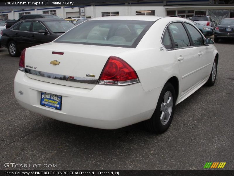 White / Gray 2009 Chevrolet Impala LT