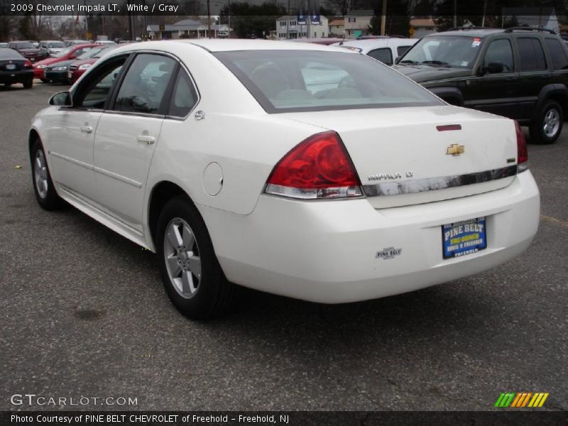 White / Gray 2009 Chevrolet Impala LT