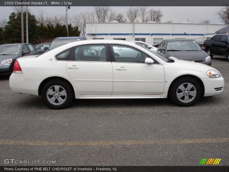 White / Gray 2009 Chevrolet Impala LT
