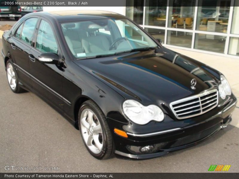 Black / Ash 2006 Mercedes-Benz C 230 Sport