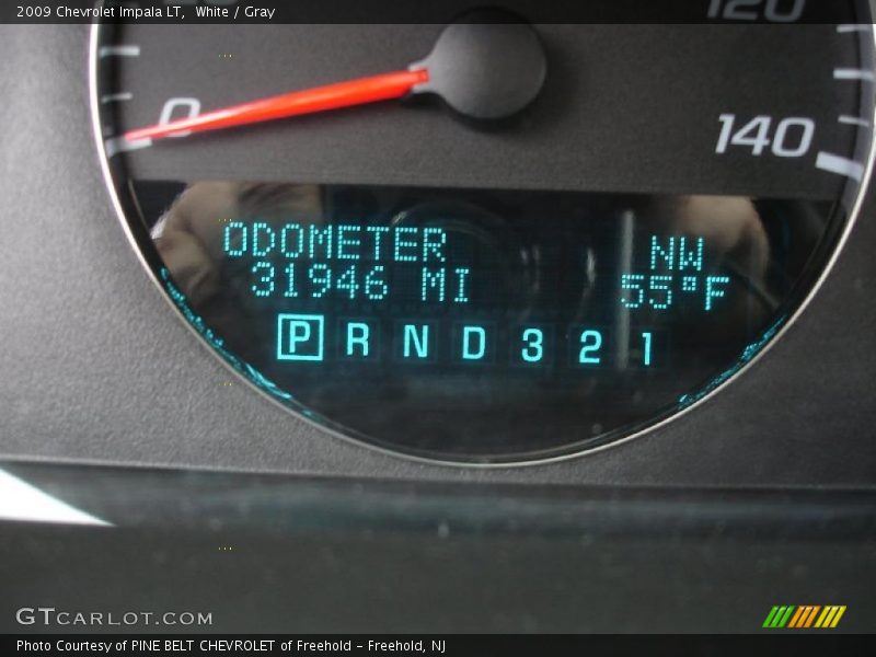 White / Gray 2009 Chevrolet Impala LT