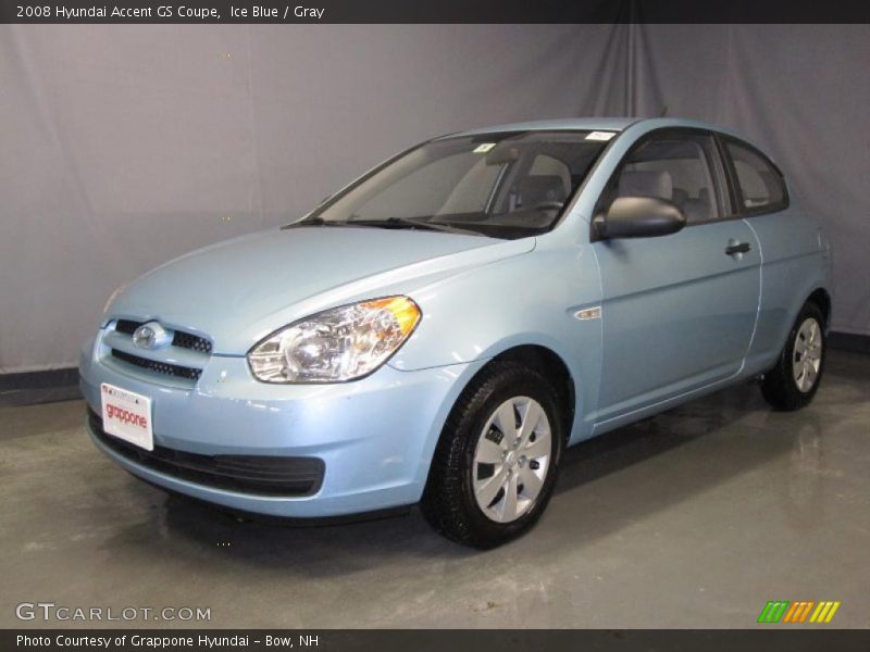 Ice Blue / Gray 2008 Hyundai Accent GS Coupe