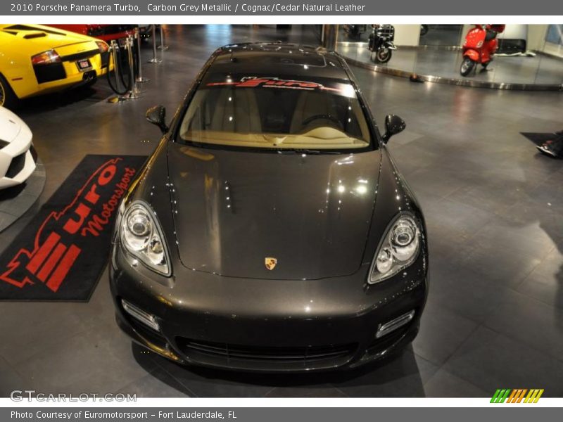 Carbon Grey Metallic / Cognac/Cedar Natural Leather 2010 Porsche Panamera Turbo