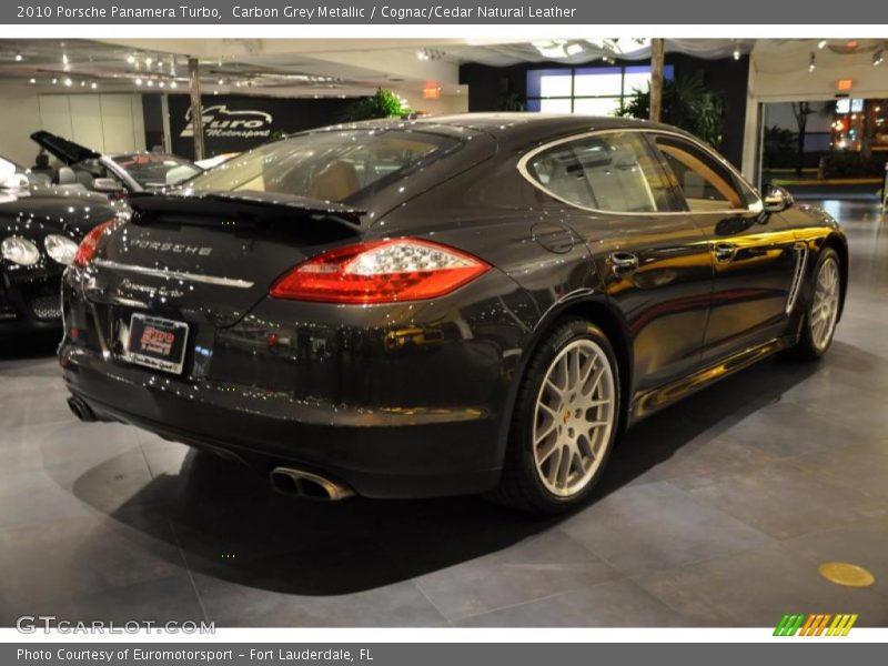 Carbon Grey Metallic / Cognac/Cedar Natural Leather 2010 Porsche Panamera Turbo