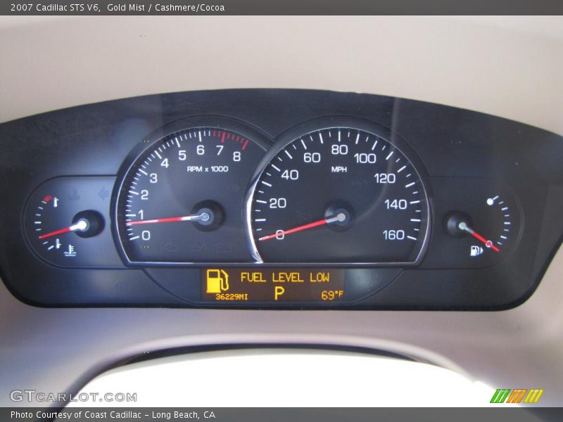 Gold Mist / Cashmere/Cocoa 2007 Cadillac STS V6