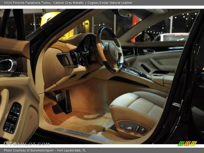 Carbon Grey Metallic / Cognac/Cedar Natural Leather 2010 Porsche Panamera Turbo