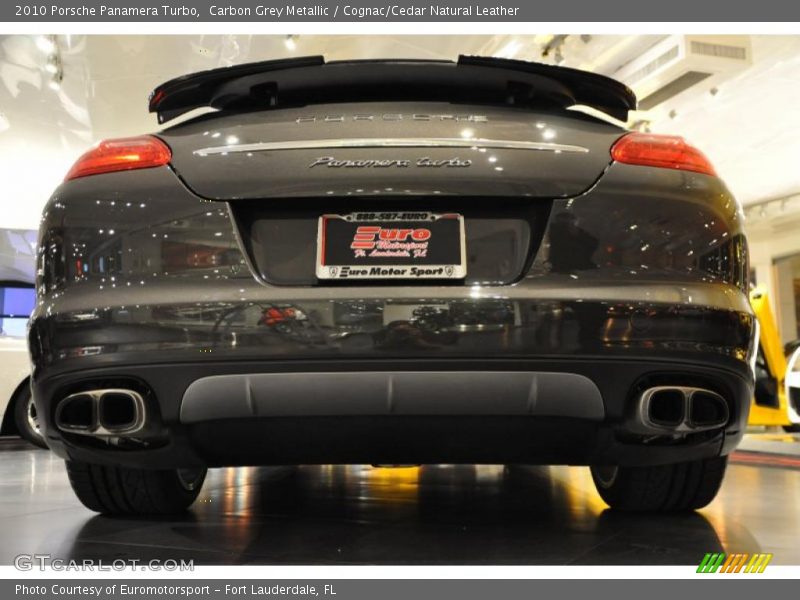 Carbon Grey Metallic / Cognac/Cedar Natural Leather 2010 Porsche Panamera Turbo