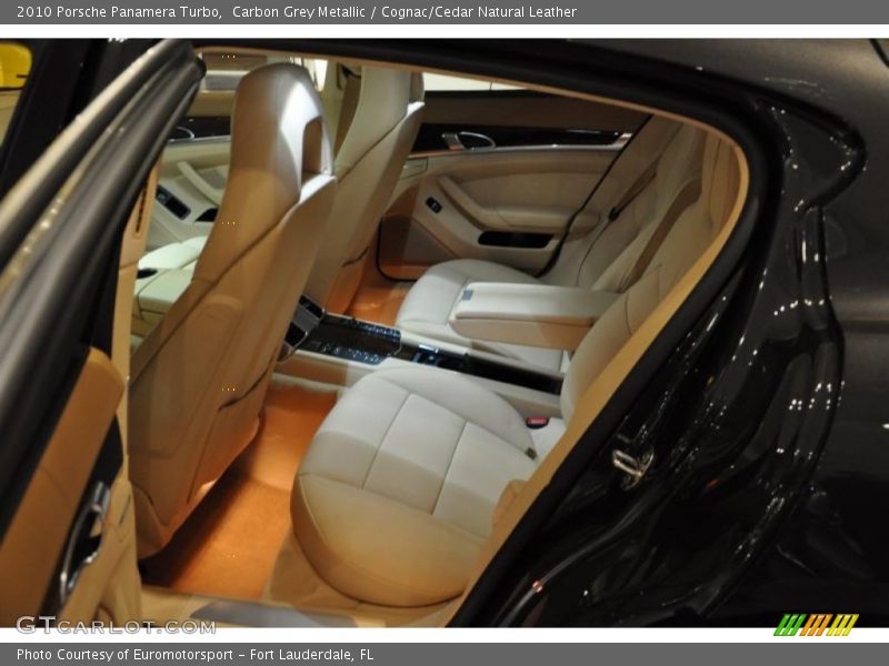 Carbon Grey Metallic / Cognac/Cedar Natural Leather 2010 Porsche Panamera Turbo