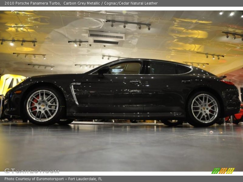 Carbon Grey Metallic / Cognac/Cedar Natural Leather 2010 Porsche Panamera Turbo