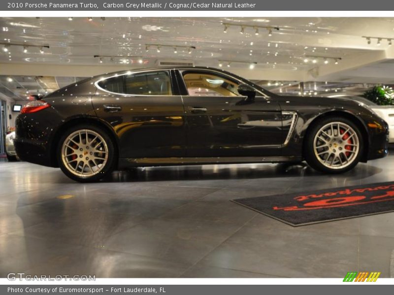 Carbon Grey Metallic / Cognac/Cedar Natural Leather 2010 Porsche Panamera Turbo