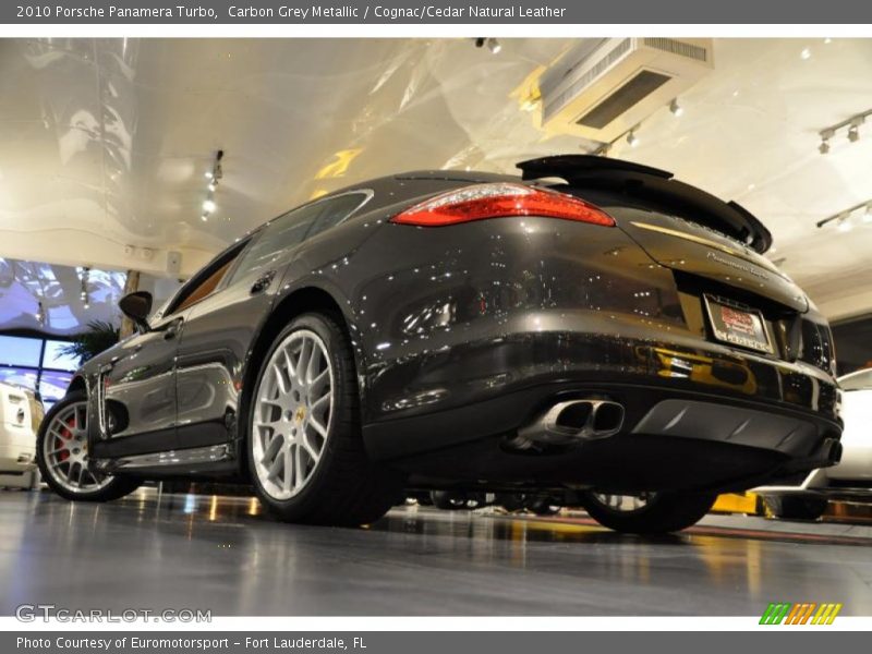 Carbon Grey Metallic / Cognac/Cedar Natural Leather 2010 Porsche Panamera Turbo