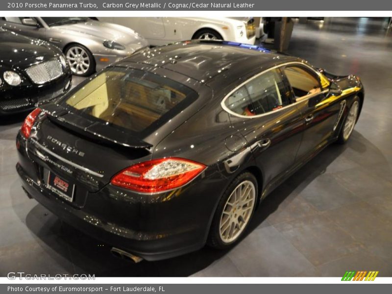 Carbon Grey Metallic / Cognac/Cedar Natural Leather 2010 Porsche Panamera Turbo