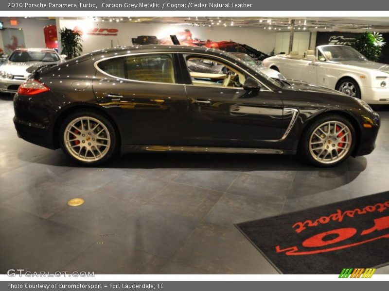 Carbon Grey Metallic / Cognac/Cedar Natural Leather 2010 Porsche Panamera Turbo