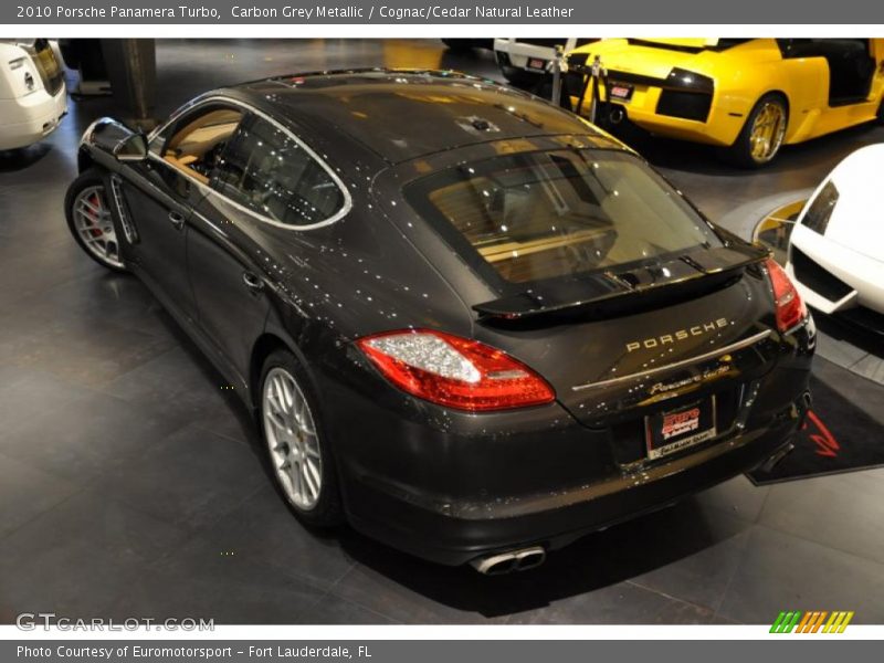 Carbon Grey Metallic / Cognac/Cedar Natural Leather 2010 Porsche Panamera Turbo