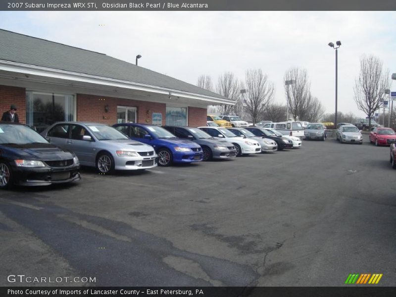 Obsidian Black Pearl / Blue Alcantara 2007 Subaru Impreza WRX STi